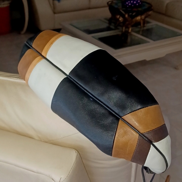 VINTAGE COACH WRISTLET & 15in MATCHED COACH STRIPED HOBO ERGO - Picture 8 of 16